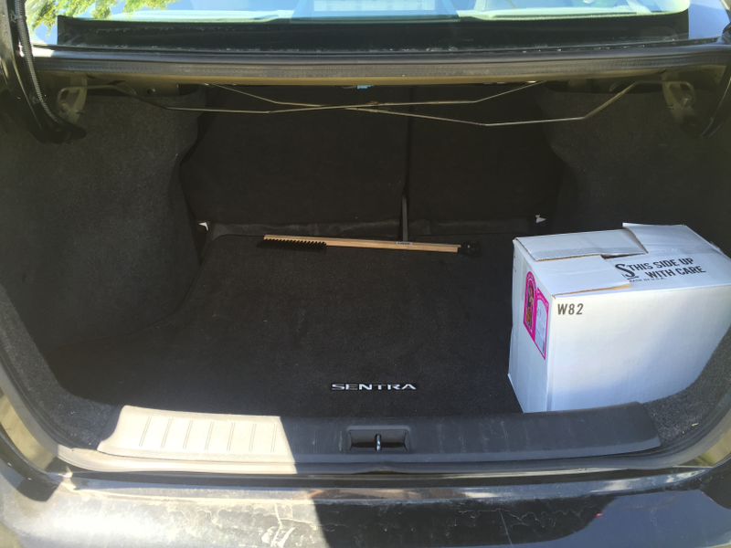 Trunk space! Thank you for the snow brush in June - I’m sure it was removed well before winter! In the box: A selection from the Pompous Ass Winery near Watkins Glen.
